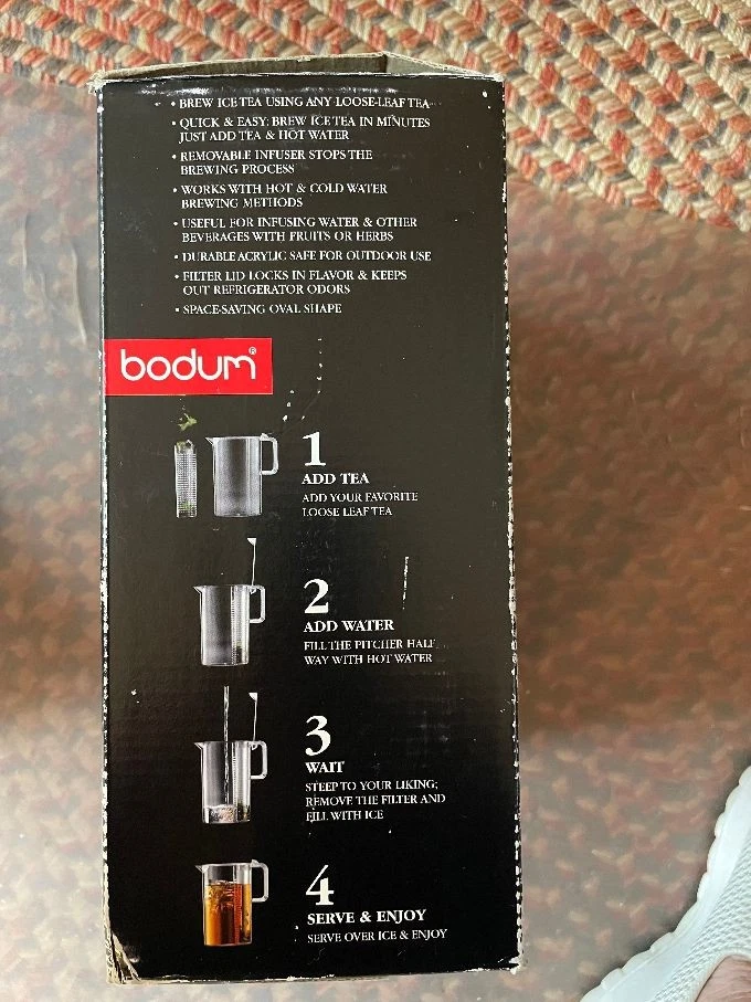 Bodum Ceylon Ice Tea Maker Pitcher With Filter 3.0 Liter Foto 2 de 3