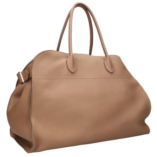 The Row Soft Margaux17 Grain Calfskin Leather Handbag