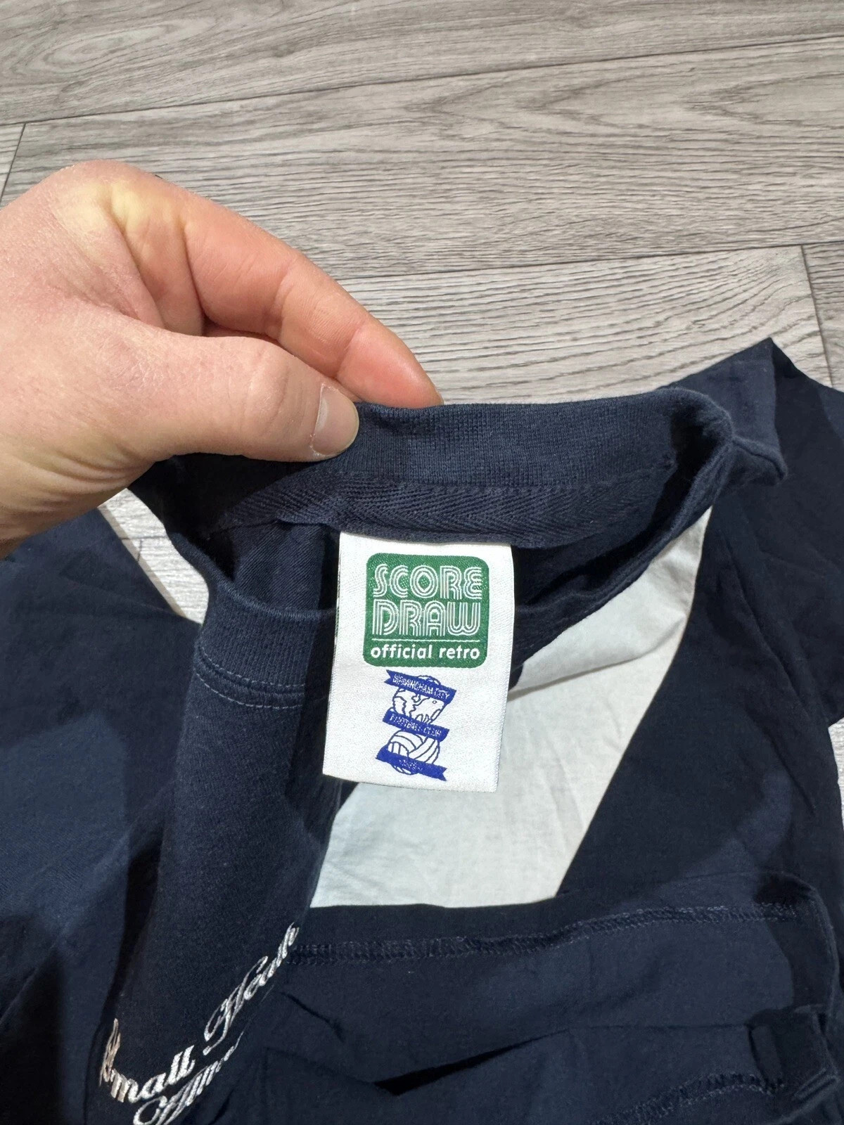 Birmingham City FC Score Draw Retro 1875 L/S Jersey/Shirt (Medium) *GREAT SHAPE*