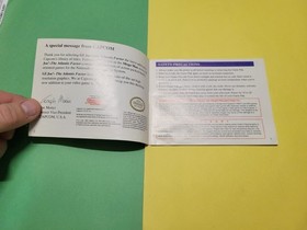 NES GI Joe Atlantis Factor - Original Manaual NES-GI-USA Capcom