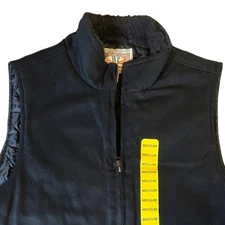 NWT  Weatherproof Workwear Products Heritage Brand Vest Mens Medium Black