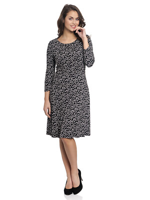Vive Maria   Heartbreaker Dress  - Kleid, schwarz, Herzen, 3/4 Arm