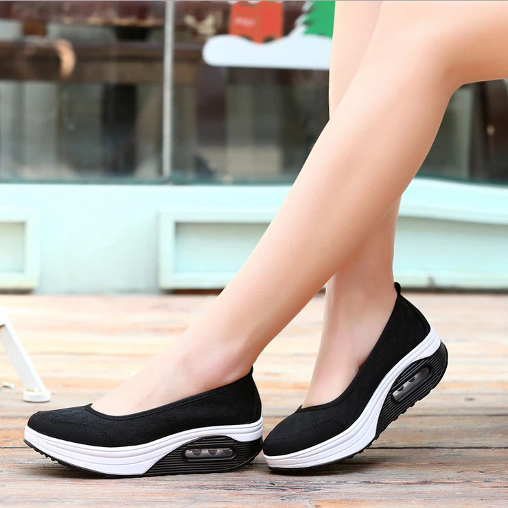 Women's Athletic Slip-On Mesh Shoes Sneaker Walking Shoe