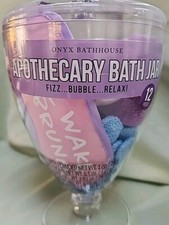 12pc Apothecary Bath Jar- Bubble Bath, Sleep Mask  More B2