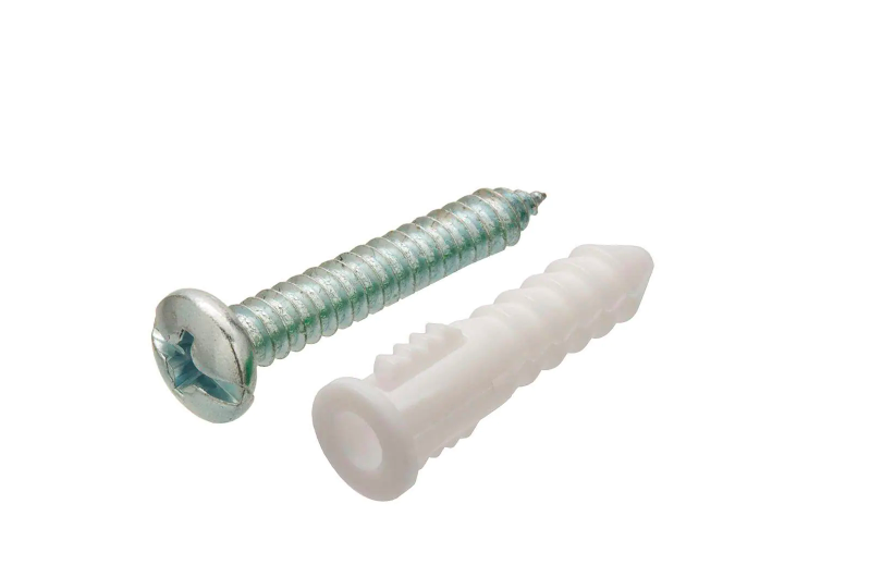 50PK EVERBILT  #8-10 x 1 in. Plastic Pan-Head Combo-Drive Anchors with Screws