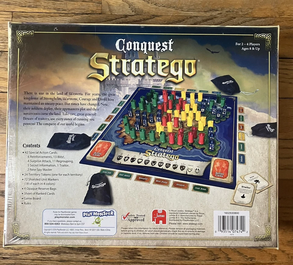 Brand New Sealed In Box Stratego Conquest Board Game Playmonster 2-4 Players - Image 2 of 3