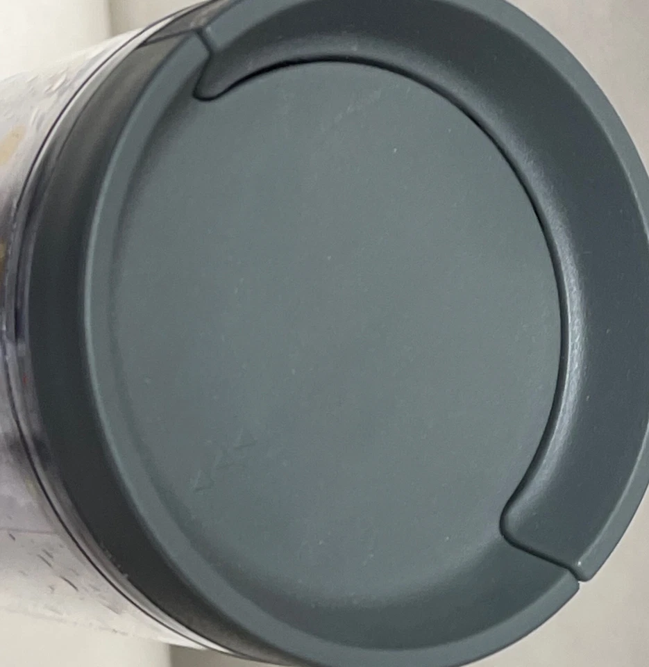 Vaso de viaje acrílico Starbucks Quicksilver Gold Splash Flakes 16 oz insignia Foto 2 de 3