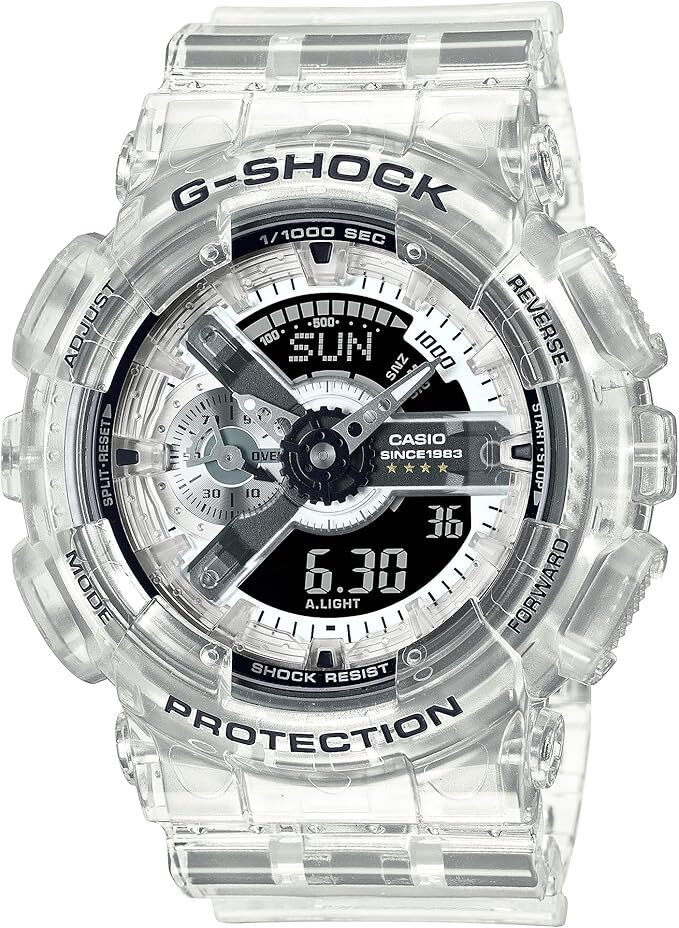 NEW CASIO G-SHOCK GA-114RX-7A 40th Anniversary CLEAR REMIX watch