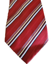 Men Red Pattern Wan  Lu NeckTie 10 cm Sikly Feel NEW Tags  76 Last One