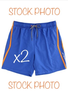 -LOT OF 2- Speedo 7784545 Redondo Sport Volley Men's Swim Trunks/Board Shorts