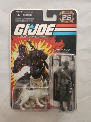 G.I. Joe Snake Eyes With Timber Commando 25th Anniversary Action Figure