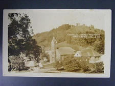 Glen Haven Wisconsin WI Catholic Church Real Photo Postcard RPPC c1920s