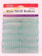 ANNIE 7/8" WIRE MESH HAIR ROLLERS - 12 PCS. 1023 