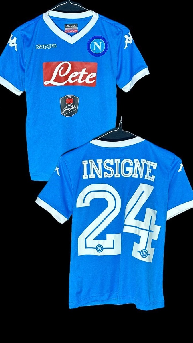 SSC Napoli 2015-2016 home kappa football shirt jersey INSIGNE 24