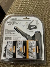 New FASTENPRO Three-Way Tacker Staple Gun Kit - Staples Included - Model 62992