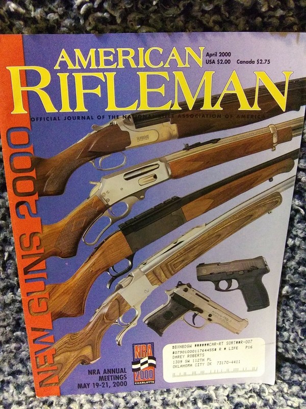 AMERICAN RIFLEMAN MAGAZINE COPY APRIL 2000