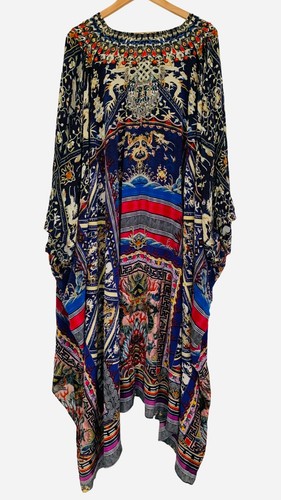 Camilla Kaftan One Size Stitch of Time Split Sleeve Maxi Flowy Resort Designer - Picture 5 of 10