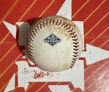 2019 ALCS Game 2 Correa Walk Off Game NYY vs Astros Game Used Baseball 10/13/19