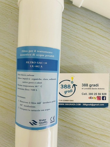 Filtri CARBON E SEDIMENTI MICRON depuratore acqua osmosi TIPO MAXIMUM FILTRO - Foto 4 di 7