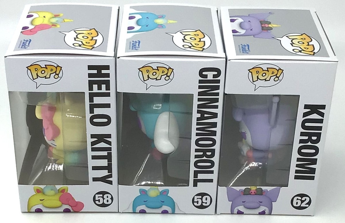 Funko Pop! Hello Kitty #58 Cinnamoroll #59 Kuromi #62 Set of 3
