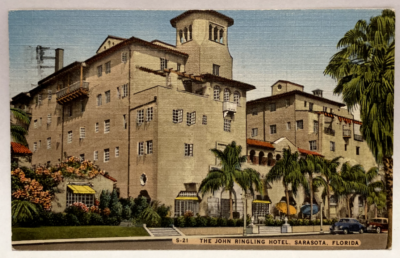 #ad #ad The John Ringling Hotel Sarasota Florida FL Vintage Postcard $11.95