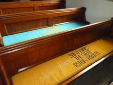 Photo 6x4 Inside St James the Great, Aston Abbotts- pew cushion  c2011