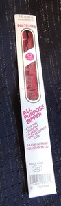 Zipper 12 Inch Polyester All-Purpose Barberry Red Burgundy Coats & Clark Coil Se