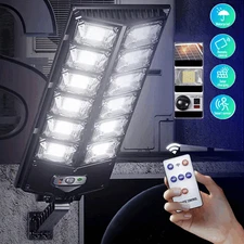 Commercial 1000000LM LED Outdoor Dusk to Dawn Solar Street Light Road Area Lamp