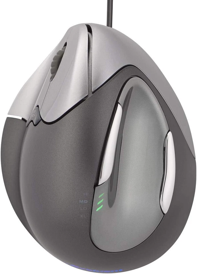 Evoluent VM4L Silver/Black 1 x Wheel USB Wired Laser Vertical Mouse Left Handed - Image 4 of 4