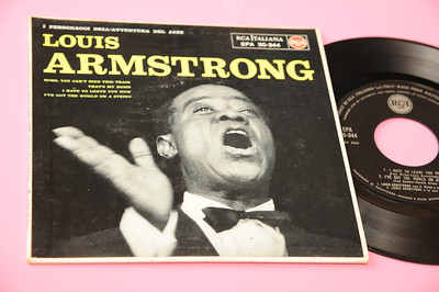 Louis Armstrong EP 4 Lieder Ovp Italian 1958 EX + Top Rare Jazz