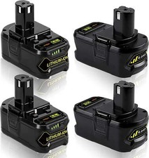 4Pack For RYOBI P108 Plus High Capacity Battery 18 Volt Lithium-Ion New 8.0Ah