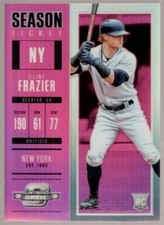 CLINT FRAZIER 20/25 YANKEES ROOKIE TICKET PINK PRIZMS 3 RC 2018 CONTENDERS OPTIC