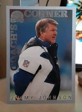 2000 Fleer Greats of the Game Jimmy Johnson COACH'S CORNER #97CC DALLAS COWBOYS