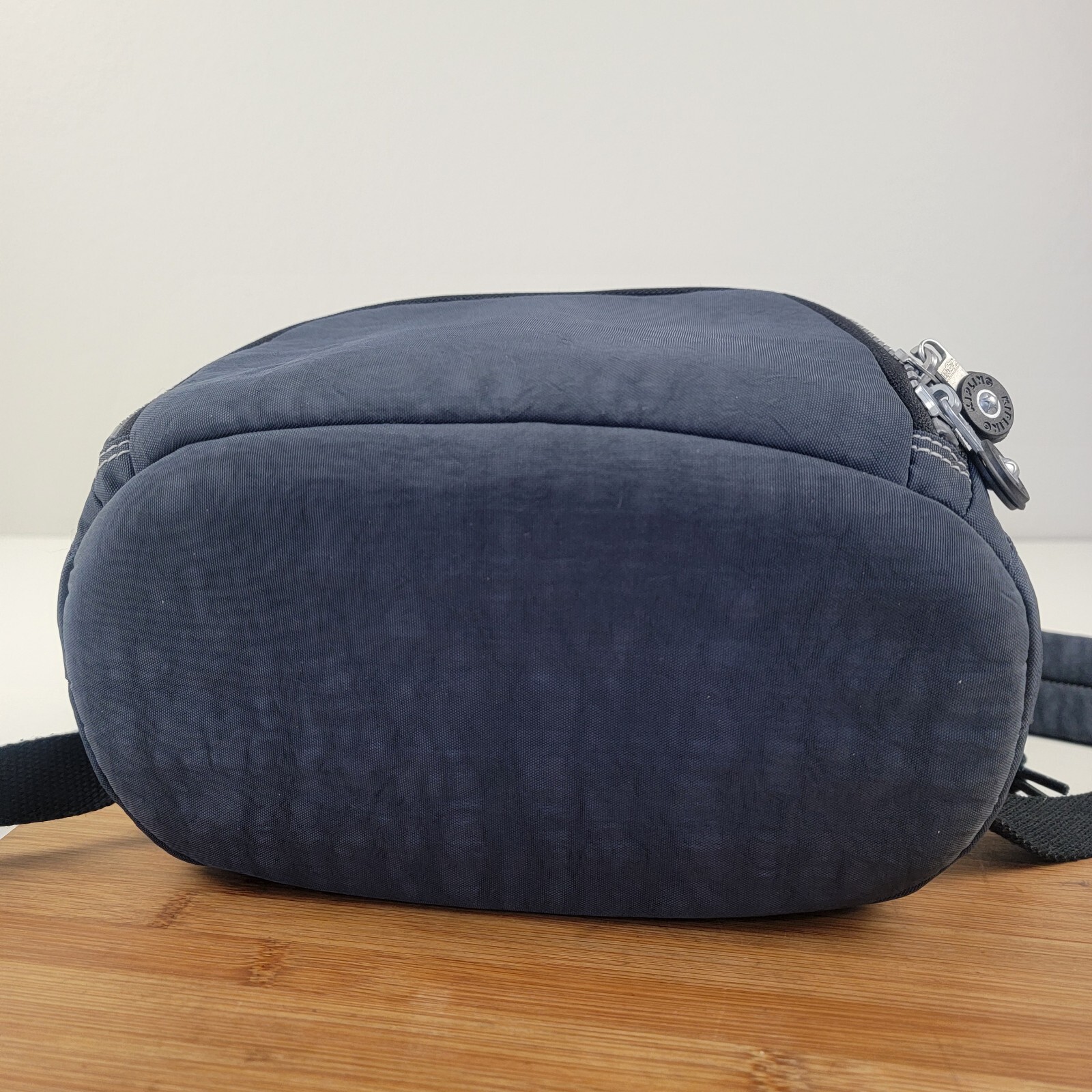 Kipling Drawstring Top Flap Backpack Blue Navy Li… - image 6