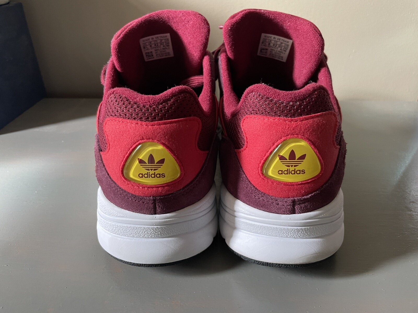 adidas yung burgundy