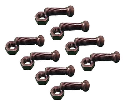8 - Plow Bolt & Nut for Blades / Cutting Edge, 5/8-11x 2 - Grade 8, Dome Head