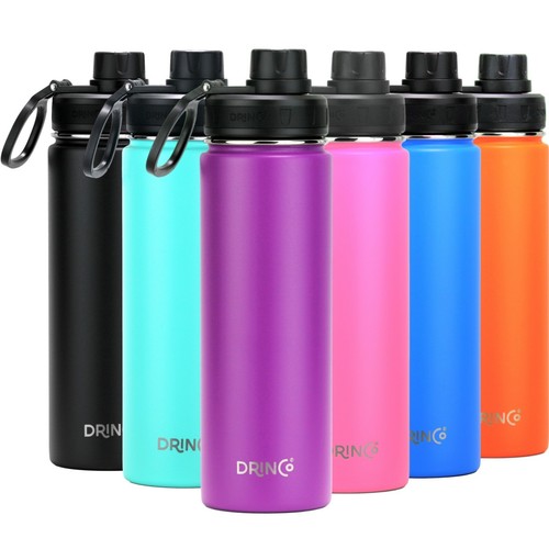 Botella de agua de acero inoxidable con aislamiento de doble pared frasco deportivo 32 oz 22 oz - Imagen 33 de 97