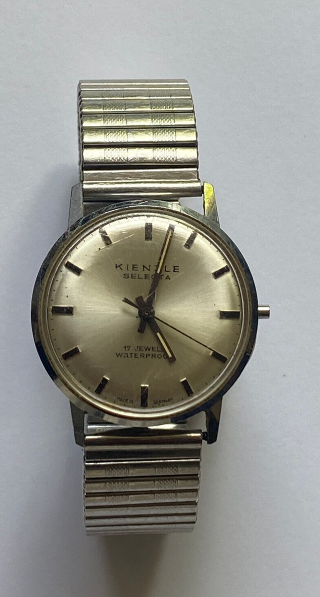 Kienzle Selecta Armbanduhr Herren 60er Jahre Handaufzug Werk läuft an - Main Image