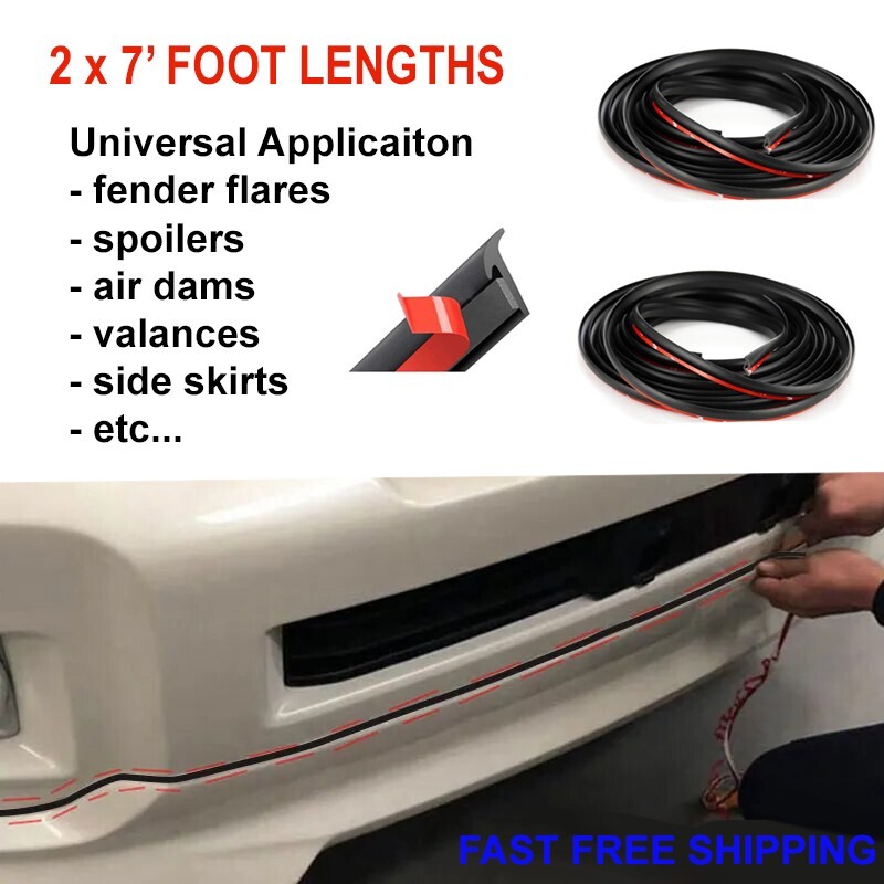 UNIVERSAL Fender Flare Edge Trim Wiper T style welting 2 x 7 ft = 14