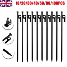 10-100x Heavy Duty Gazebo 30CM Tent Pegs Commercial Grade Steel Marquee Stakes