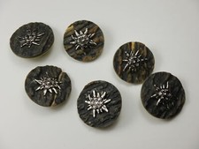 6 sztuk Guziki ludowe Plastikowe guziki Guziki ozdobne d=22 mm/24 mm TK-V-43