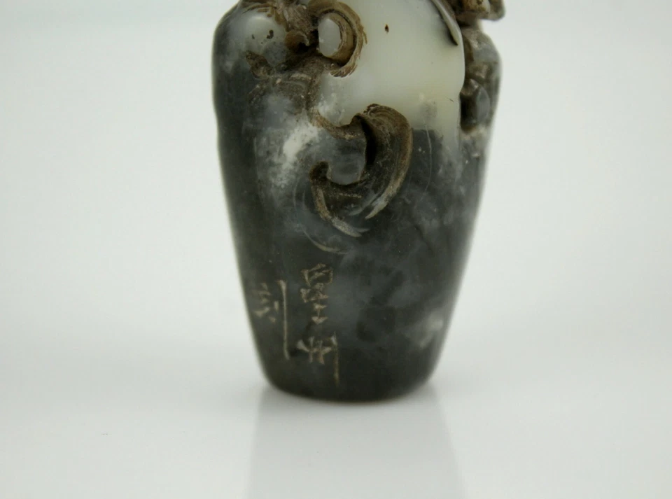 8 CM Sello Chino Piedra Shoushan Natural Sello Animal Grúa Pez Sello Foto 4 de 4