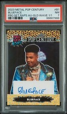 2023 Leaf Metal Pop Century Pro Set Raps Blueface Gold Wave Auto 1/1 PSA 7
