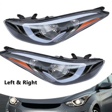 Pair Headlights For 2014 2015 Hyundai Elantra Left&Right Headlamps