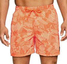 Nike Men's Essential Swim Shorts Drawstring Bright Orange Size 2XL NEW WITH TAGS