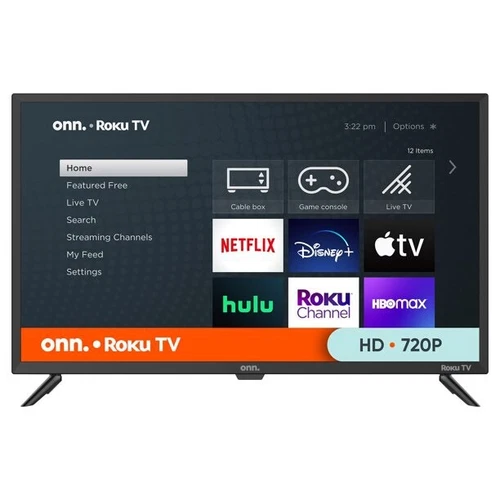 Onn. 32” Class HD (720P) LED Roku Smart TV (100012589)