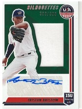 TRISTAN BRISTOW 2022 PANINI USA STARS & STRIPES SILHOUETTES  SIGNED CARD 399/399
