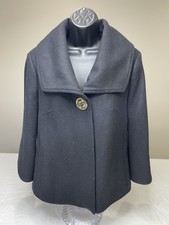 Millard Fillmore Mf-13 Cowl Neck One Button Black Crop Jacket Size Xl.