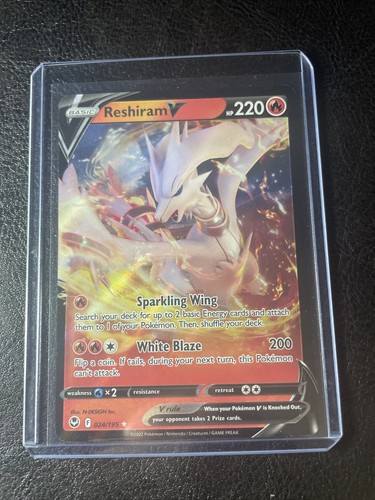 Pokémon TCG Reshiram V Silver Tempest 024/195 Holo Ultra selten