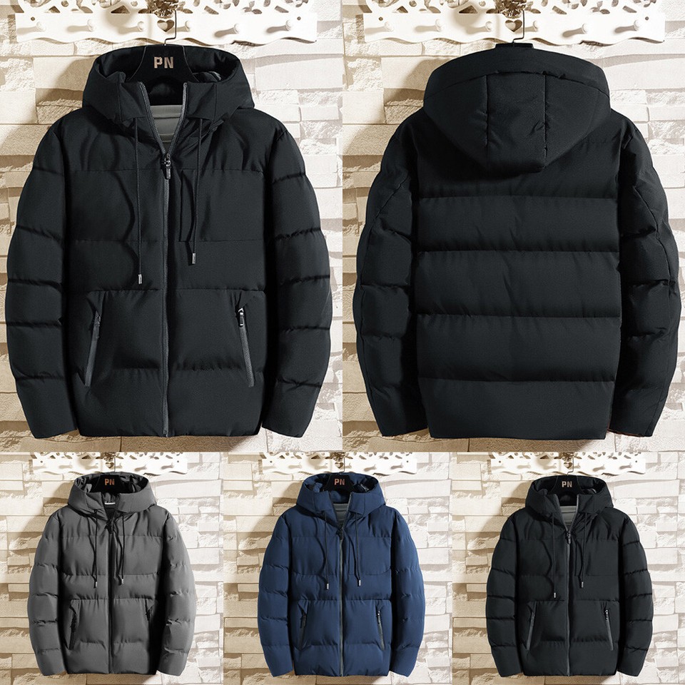 Men's Hooded Outdoor Thick Warm Cotton Coat